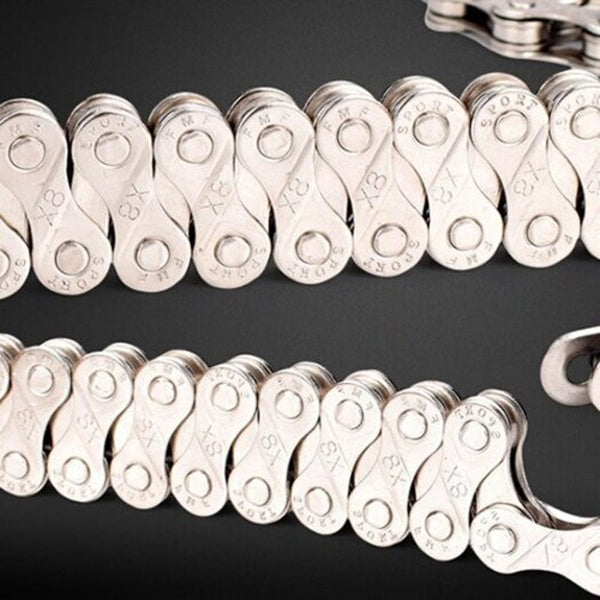 Road Bicycle Mountain Bike Chain Silver X8 Chains