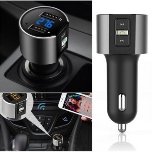 Fm Transmitter Wireless Bluetooth Car Kit Radio Mp3 Player Usb Charger Music Lcd