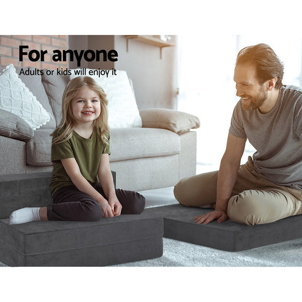 Giselle Folding Foam Mattress Grey Cot & Crib Mattresses