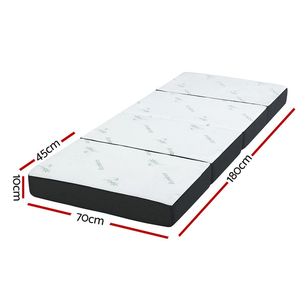 Giselle Mattress Folding Foldable Foam Floor Tri 180Cm Sleeping Mats