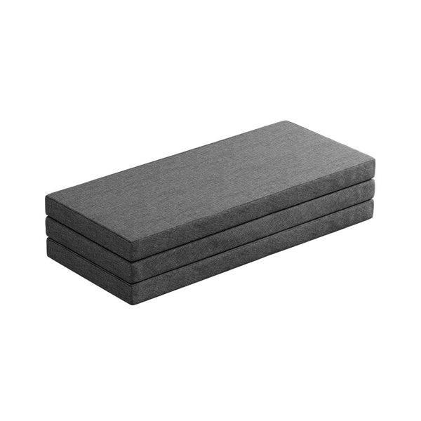 Giselle Foldable Mattress Folding Foam Queen Grey Sleeping Mats
