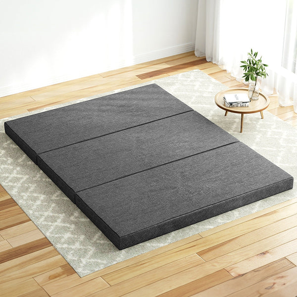 Giselle Foldable Mattress Folding Foam Queen Grey Sleeping Mats