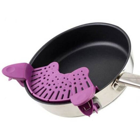 Foldable Adjustable Filter For Cooking Purple