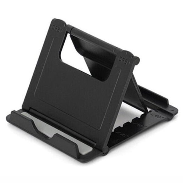 Foldable L Two Mobile Phone Support Black 2Pcs Mounts & Holders
