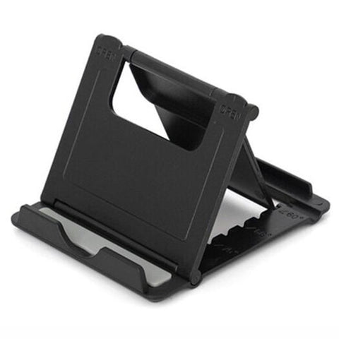 Foldable L Two Mobile Phone Support Black 2Pcs Mounts & Holders