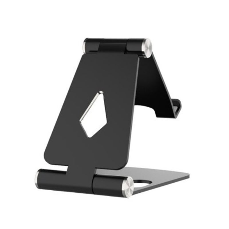 Foldable Aluminum Metal Stand Multi Angle Cell Phone Tablet Desktop Holder Black Mounts & Holders