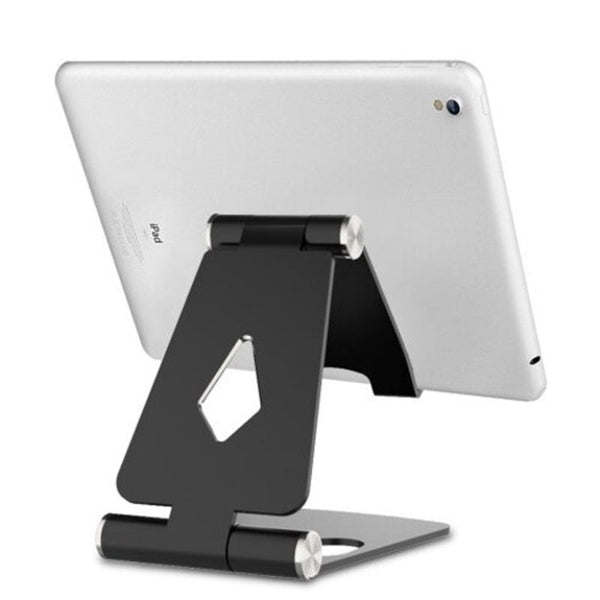 Foldable Aluminum Metal Stand Multi Angle Cell Phone Tablet Desktop Holder Black Mounts & Holders