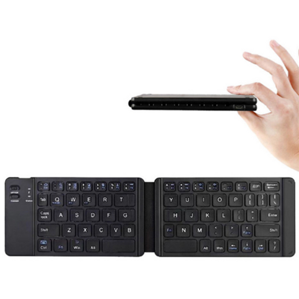Foldable Bluetooth Keyboard Portable Mini Wireless Mobile Tablet Three System Universal