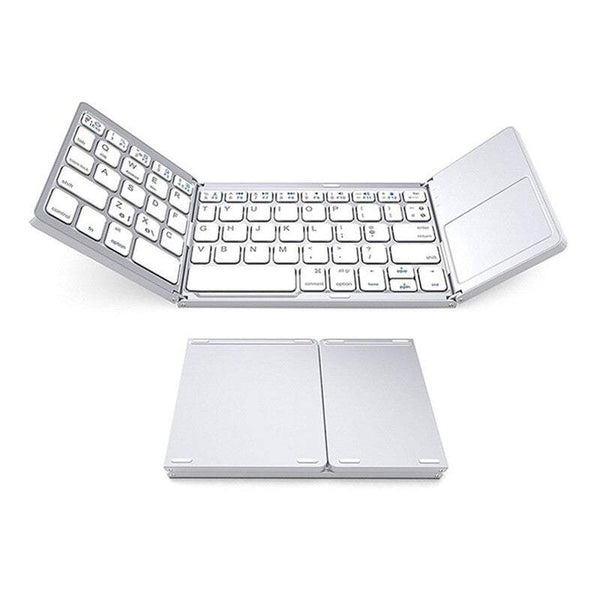 Tablet Keyboards Foldable Bt Wireless Pocket Size Mini With Touchpad For Android Windows Pc White Keyboards & Keypads