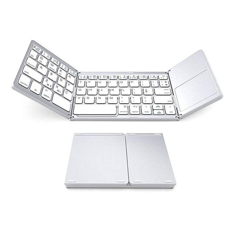 Tablet Keyboards Foldable Bt Wireless Pocket Size Mini With Touchpad For Android Windows Pc White Keyboards & Keypads