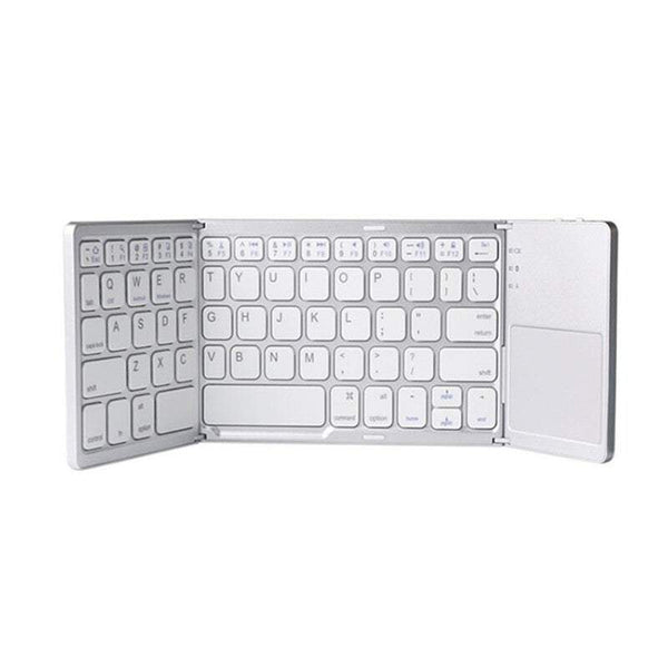 Tablet Keyboards Foldable Bt Wireless Pocket Size Mini With Touchpad For Android Windows Pc White Keyboards & Keypads
