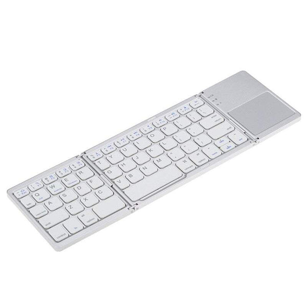 Tablet Keyboards Foldable Bt Wireless Pocket Size Mini With Touchpad For Android Windows Pc White Keyboards & Keypads