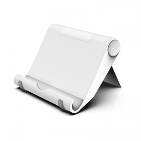Foldable Desk Holder For Mobile Smartphone Support Tablet Desktop Stand White