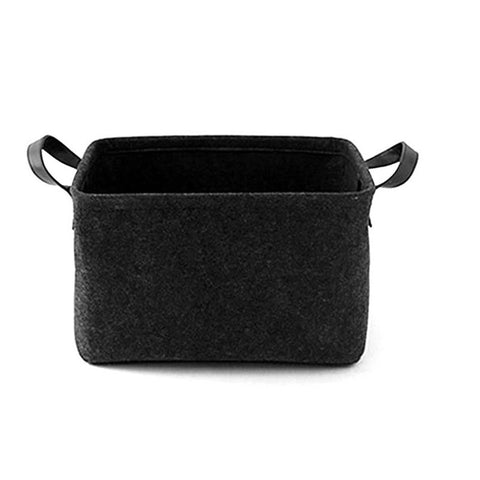 Foldable Felt Storage Bins Basket Containers With Handles Closet Bedroom Drawers Toys Organizers Storage Bags