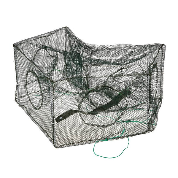 Foldable Fishing Net Hexagon 6 Hole Shrimp Cage Trap Minnow Crab Baits Mesh Nets