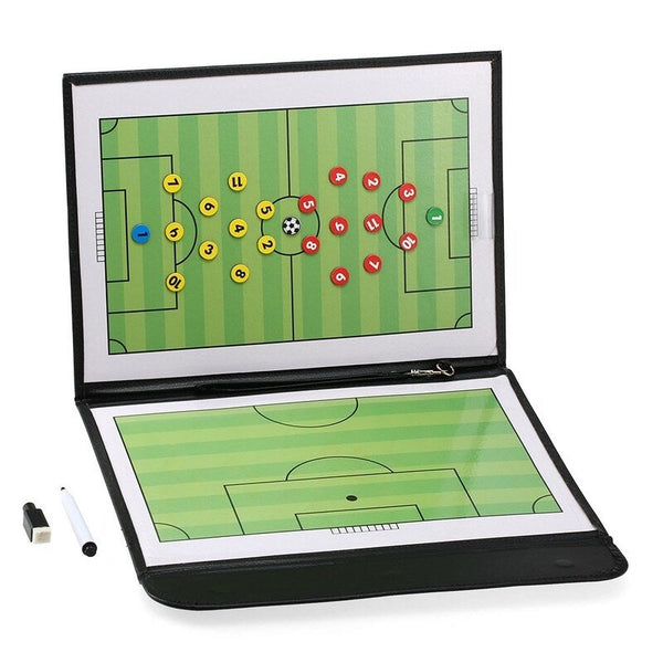 Foldable Football Soccer Magnetic Tactic Board Strategy Marker 2 In 1 Pen Training Aids