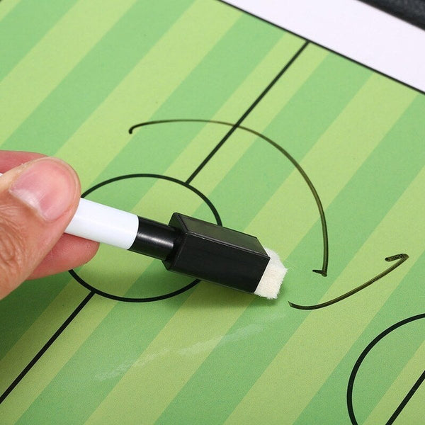 Foldable Football Soccer Magnetic Tactic Board Strategy Marker 2 In 1 Pen Training Aids