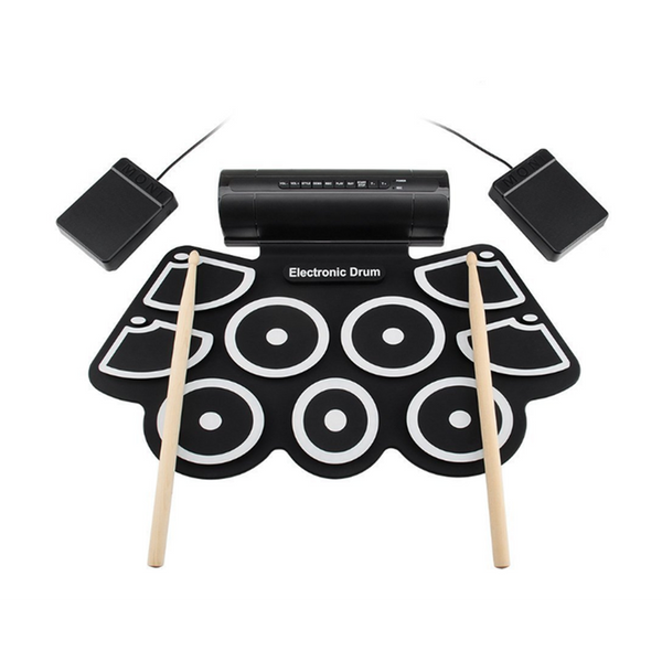 Foldable Percussion Instrument Thick Silicone Hand Rolled Drum Set Jazz Usb Electronic Electronic Drum Kits