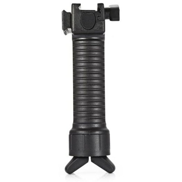 Foldable Retractable Vertical Bipod Foregrip Black