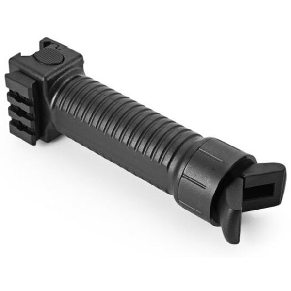 Foldable Retractable Vertical Bipod Foregrip Black