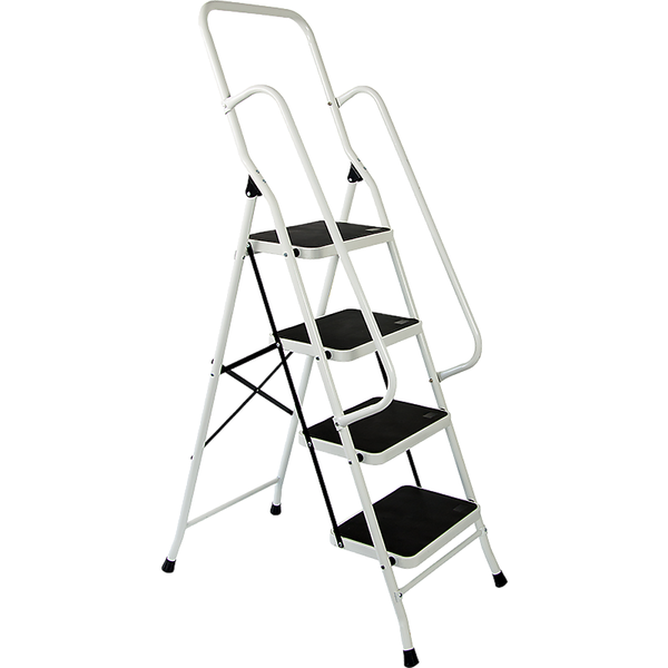 Randy & Travis Machinery Foldable Non Slip 4 Step Steel Ladder Ladders