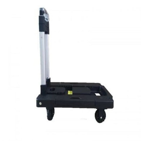Aluminum Alloy Pull Rod Folding Flatbed Trolley Shopping Cart With Wheels