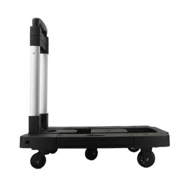Aluminum Alloy Pull Rod Folding Flatbed Trolley Shopping Cart With Wheels Trolleys