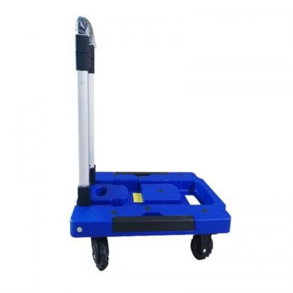 Aluminum Alloy Pull Rod Folding Flatbed Trolley Shopping Cart With Wheels Trolleys