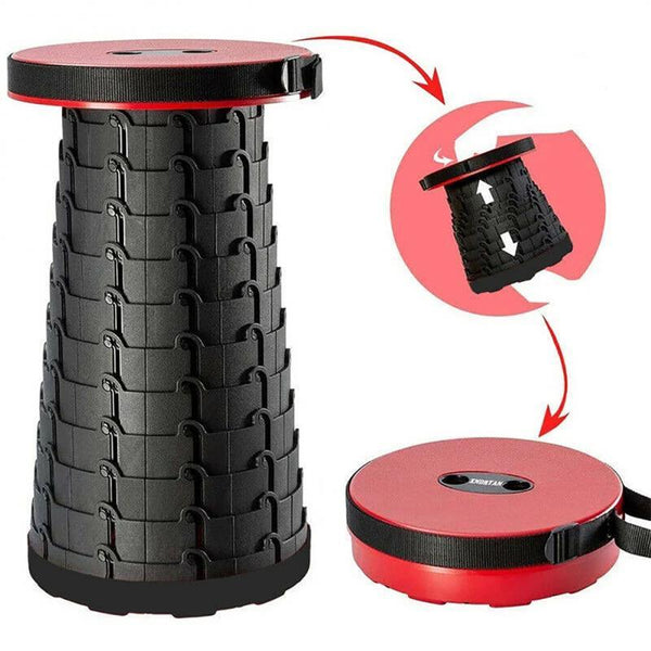 Folding Stool Seat Portable Retractable Telescopic Camping Fishing Travel Chairs Chairs & Seats