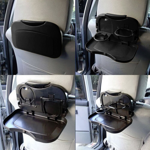 Folding Car Back Seat Table Food Drink Holder Stand Desk Computer Tray