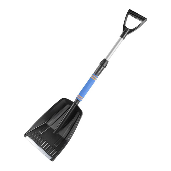 Folding Snow Shovel Large Capacity | Lightweight & Portable Wide Clearing Range With Ergonomic D Shaped Handle And Aluminum Blade For Outdoor Car Gard