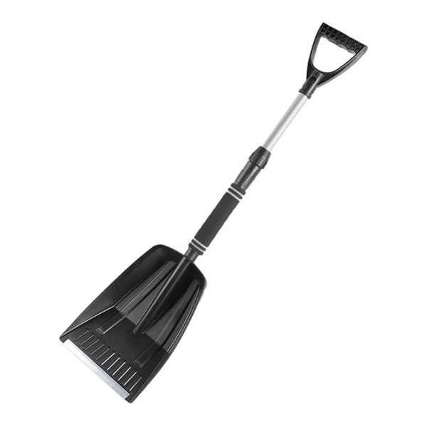 Folding Snow Shovel Large Capacity | Lightweight & Portable Wide Clearing Range With Ergonomic D Shaped Handle And Aluminum Blade For Outdoors Cars Ga