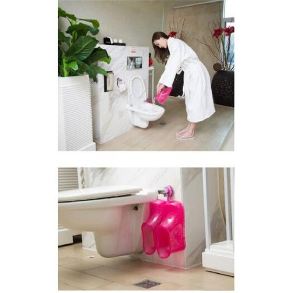 Foot Bath Massage Boots Soak Theorapy Massager Healthy Care Hot Compress Relaxation Slipper Pink Massagers