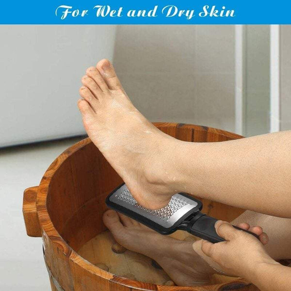 Foot File Callus Remover Rasp Stainless Steel Scrubber Pedicure Wet Dry Feet