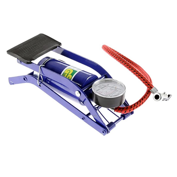 Br Tools Foot Air Pump High Pressure Gauge Tyre Tire Inflator Bed Bike Ball Pumps