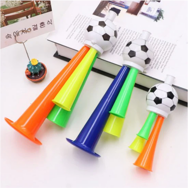 Football Horn For Fans Stadium Cheering Accessories Set Of 3 Sports Toy | Soccer (With Cord) Other Party Supplies