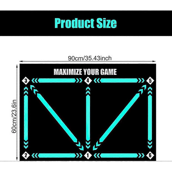 Football Training Mat Silent Step 60X90cm Training Aids