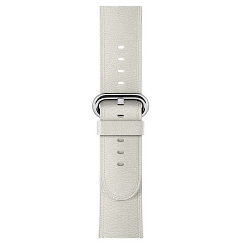 For A Pple Watch 1 2 3 4 5 Universal Leather Strap White