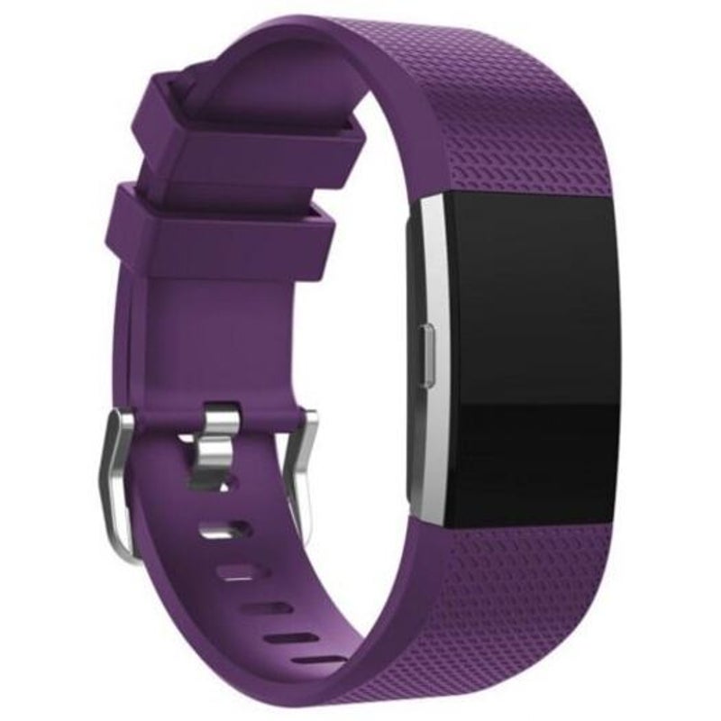 For Fitbit Charge 2 Silicone Bracelet Smart Wristbands Purple Watch Bands