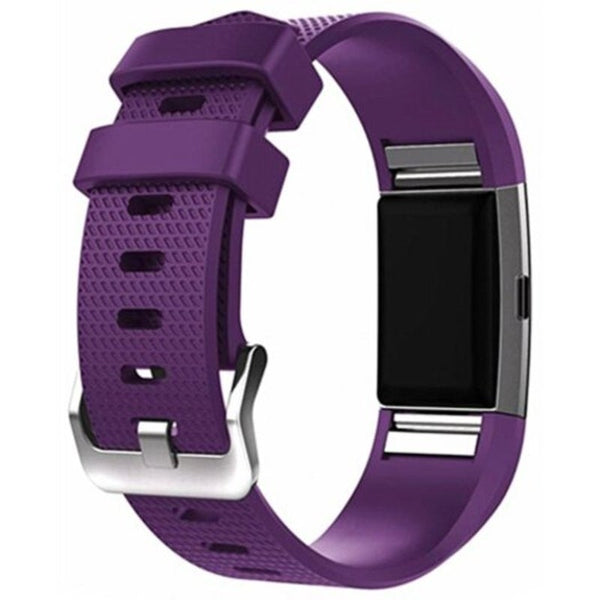 For Fitbit Charge 2 Silicone Bracelet Smart Wristbands Purple Watch Bands
