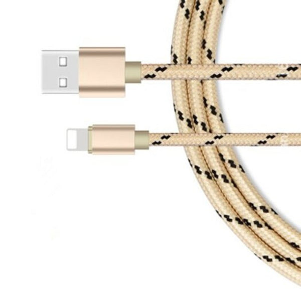 For Ios Charging Cable Iphone 7 / Se 6S 5 Champagne Gold