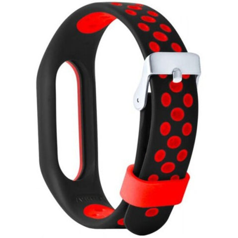 For Xiaomi Mi Band 2 Colorful Anti Lost Sport Wristband Black And Red