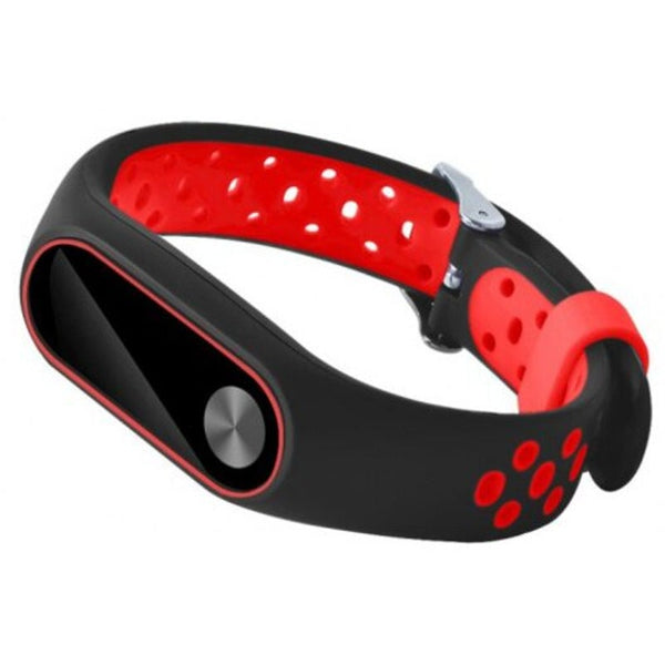 For Xiaomi Mi Band 2 Colorful Anti Lost Sport Wristband Black And Red