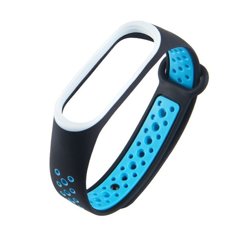 For Xiaomi Mi Band 4 Strap Bracelet Sports Wrist Colorful Wristband Replacement Smart Accessories Black Blue