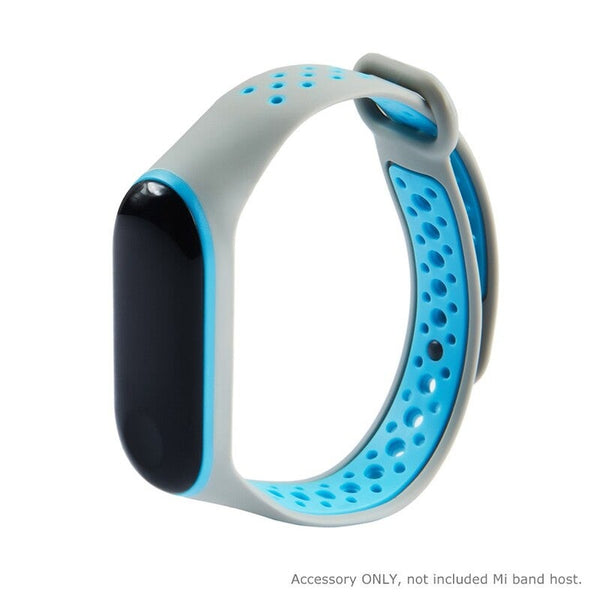 For Xiaomi Mi Band 4 Strap Bracelet Sports Wrist Colorful Wristband Replacement Smart Accessories Grey And Blue