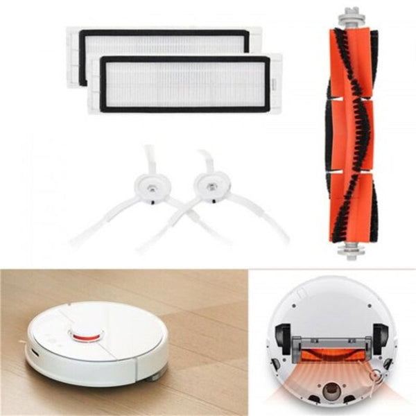 For Xiaomi Mi Sweeping Robot Accessories Set Sweeper Filter Main Side Brushes Orange