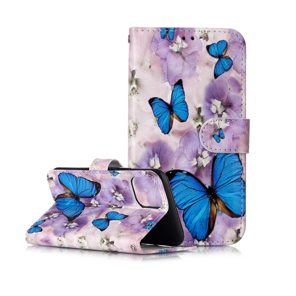For Huawei P10 Plus Gloss Oil Embossed Purple Butterfly Pattern Horizontal Flip Leather Case With Holder Card Slots Wallet Photo Frame Cases Covers &