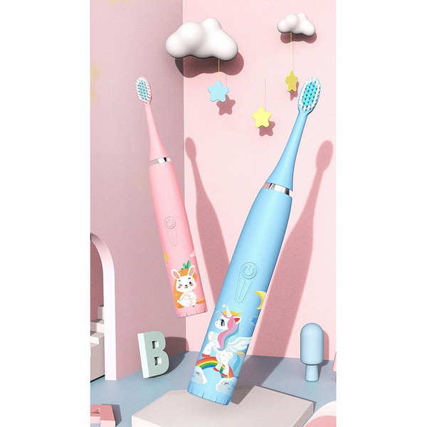 For Children Electric Toothbrush Cartoon Pattern Kids With Replace The Head Ultrasonic