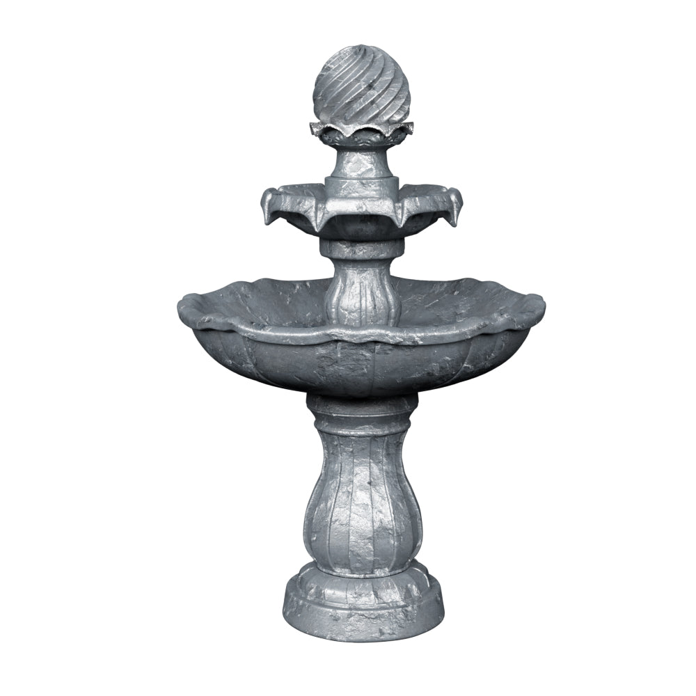 Gardeon 3 Tier Solar Powered Water Fountain Black Outdoor Fountains