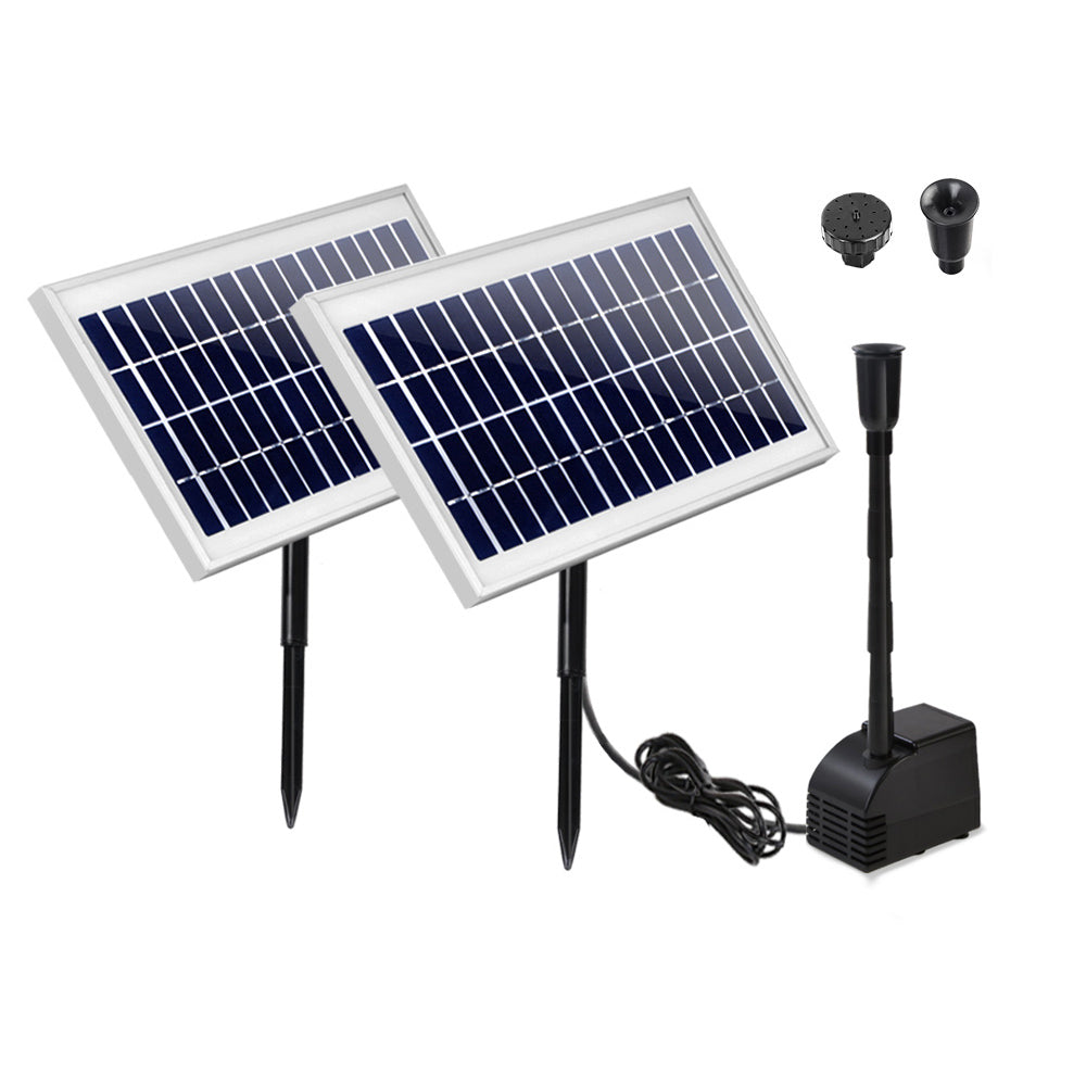 Gardeon Solar Pond Pump Water Fountain Filter Kit Outdoor Submersible Panel Ponds & Fountain Pumps